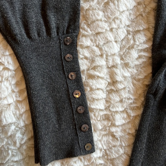 Beecher Brook Dark Grey button cardigan - Picture 3 of 5